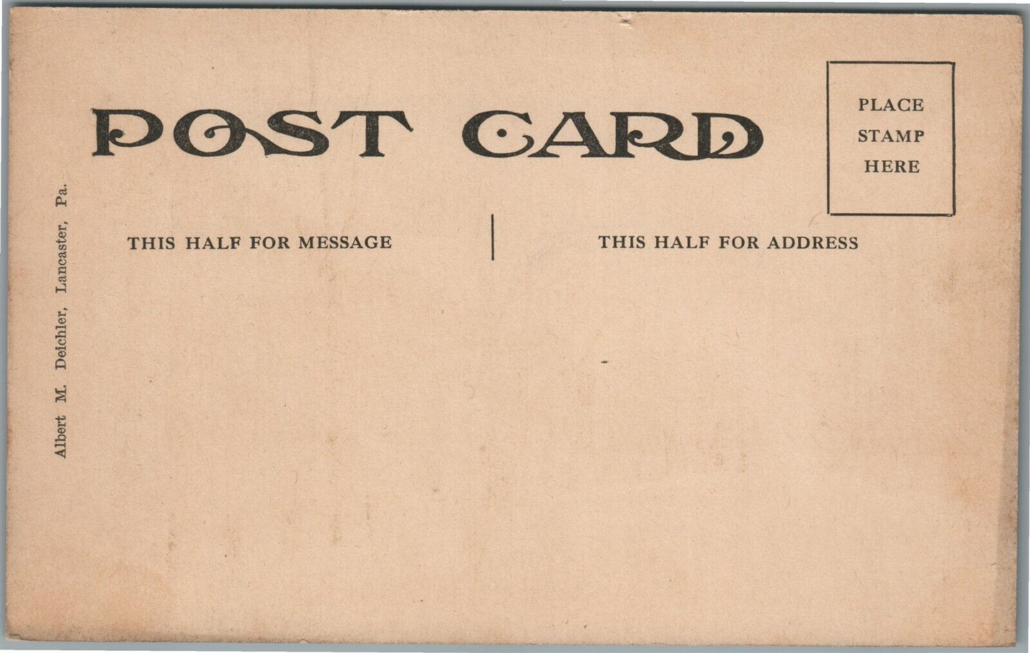 WRIGHTSVILLE PA HELLAM STREET ANTIQUE POSTCARD