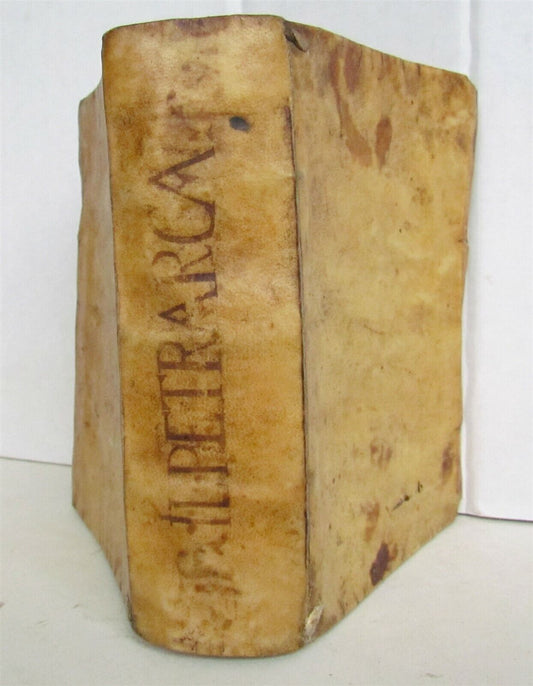 1584 Francesco PETRARCA ANTIQUE vellum De rimedi de l'una et l'altra fortuna