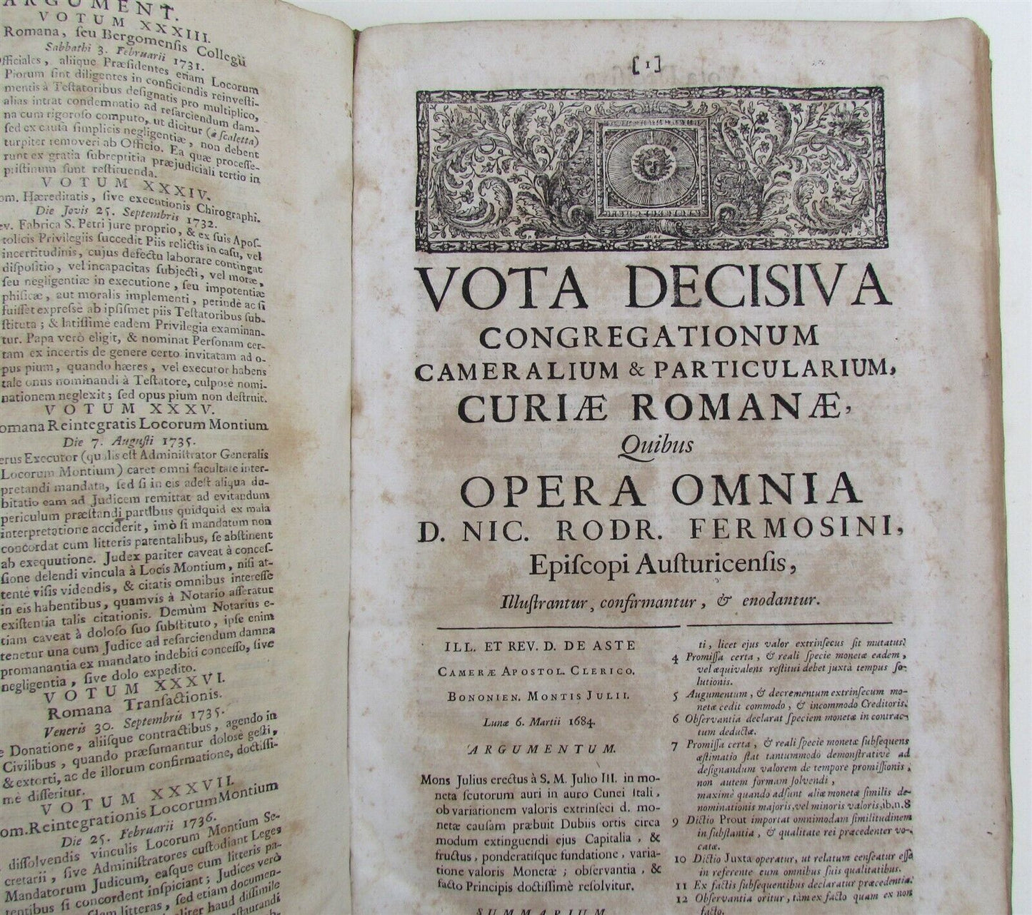 1741 CRIMINAL LAW N. Fermosini ANTIQUE VELLUM FOLIO CANONICA CIVILIA CRIMINALIA