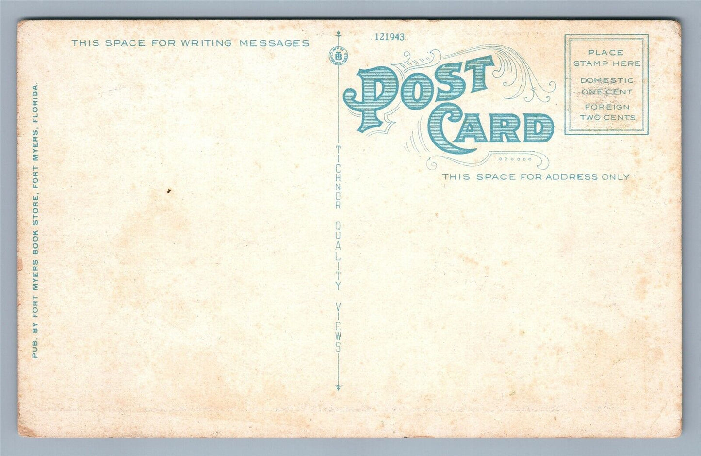 FORT MYERS FL HOTEL ROYAL PALM ANTIQUE POSTCARD