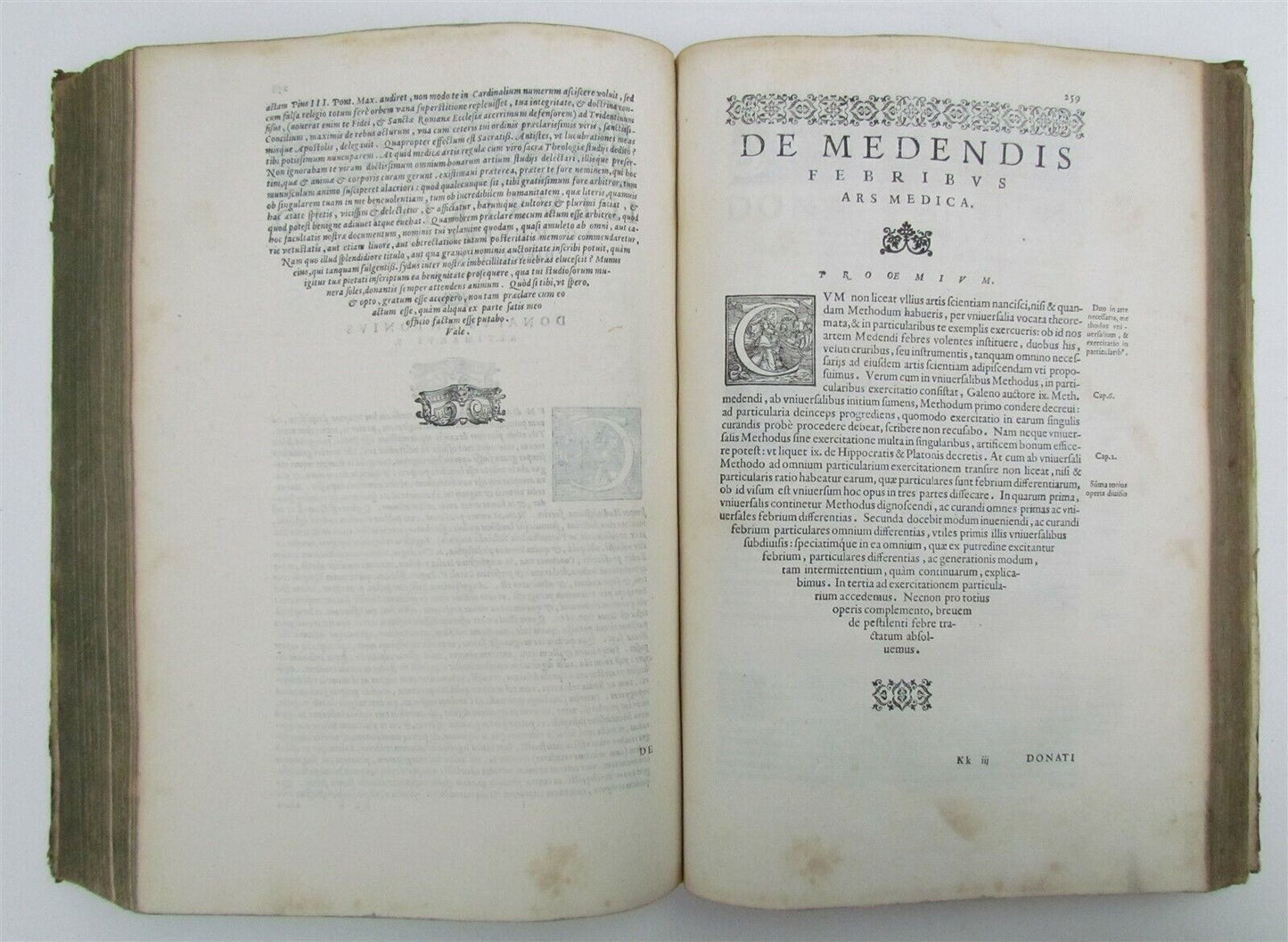 1574 MEDICAL TREATISE DONATI ALTOMARE antique VELLUM BOUND FOLIO rare