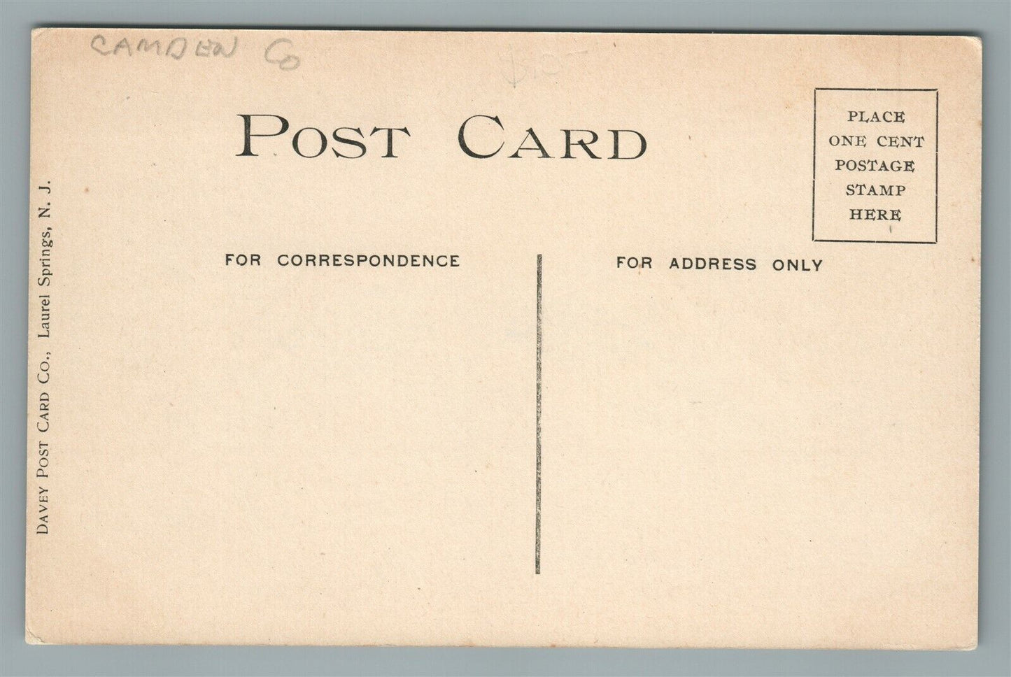 CLEMENTON NJ EPISCOPAL CHURCH ANTIQUE POSTCARD