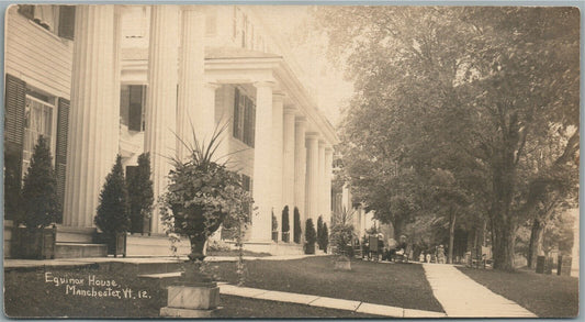 MANCHESTER VT EQUINOX HOUSE ANTIQUE REAL PHOTO POSTCARD RPPC