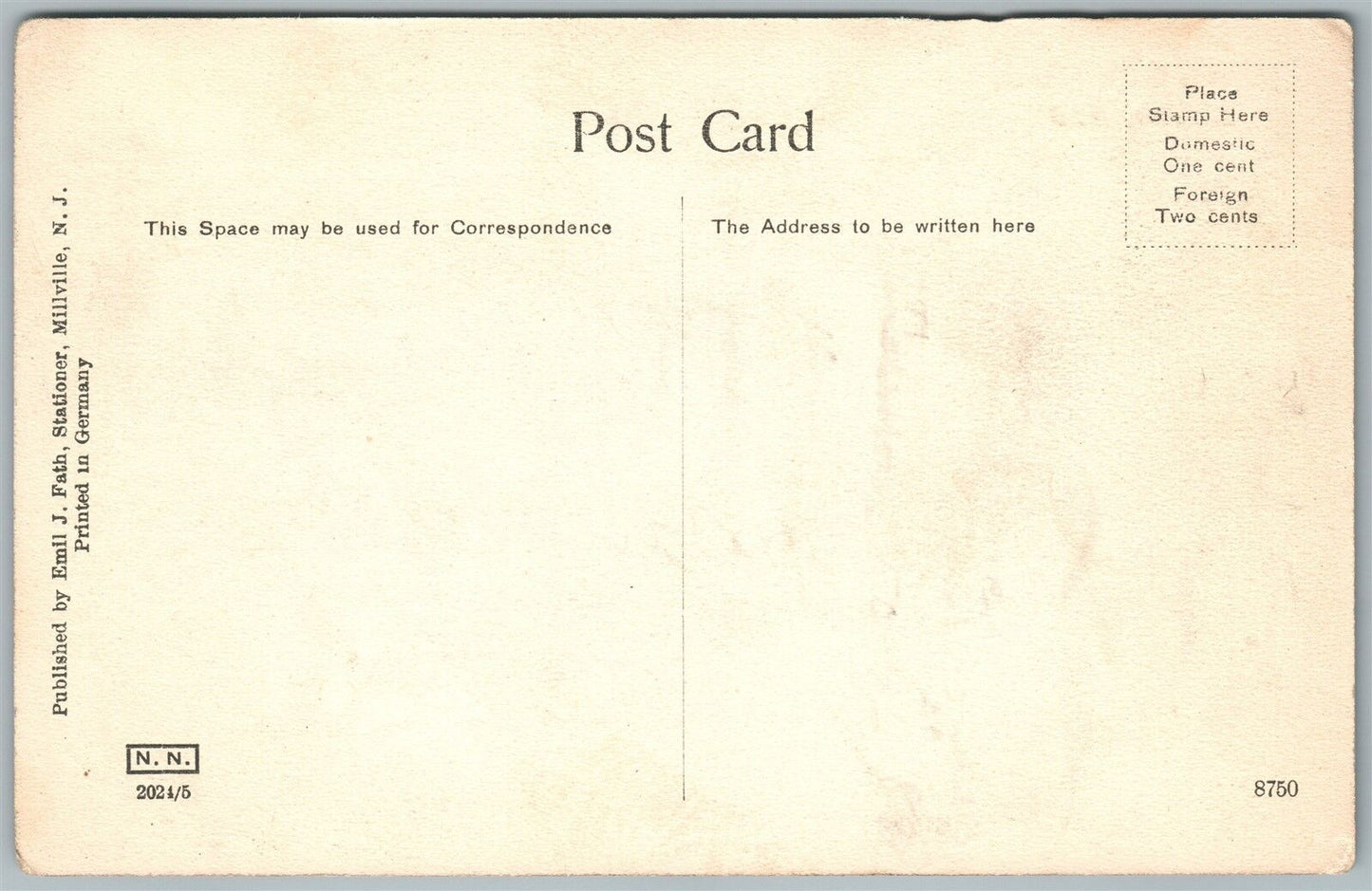 MILLVILLE NJ HIGH SCHOOL ANTIQUE POSTCARD