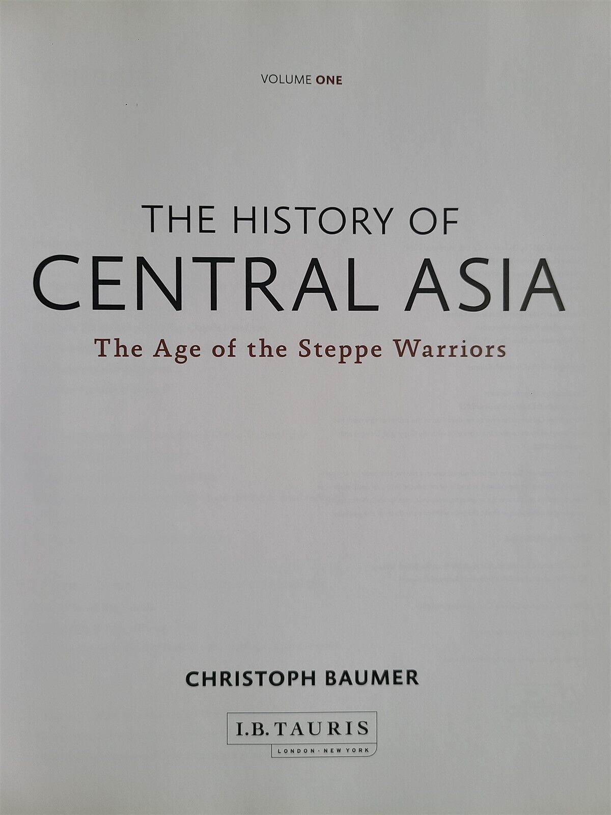 THE HISTORY of CENTRAL ASIA illustrated art album Vol.I by CHRISTOPH BAUMER