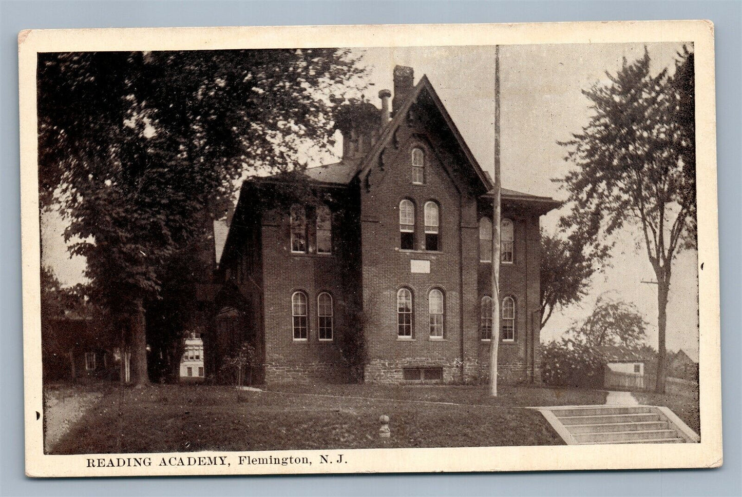 FLEMINGTON NJ READING ACADEMY VINTAGE POSTCARD