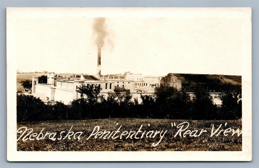 CLAYTON NE NEBRASKA PENITENTIARY prison VINTAGE REAL PHOTO POSTCARD RPPC