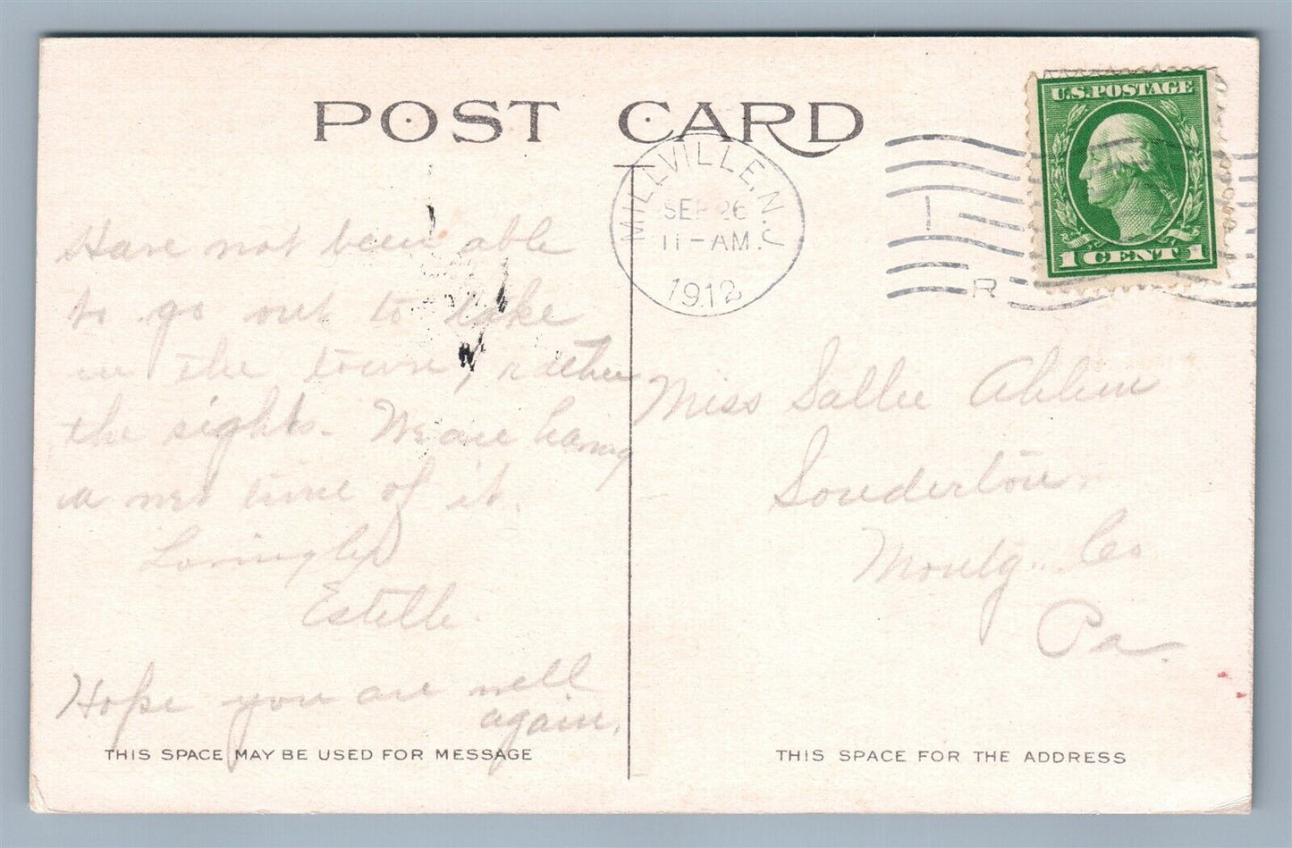 MILLVILLE NJ CEDAR STREET ANTIQUE POSTCARD