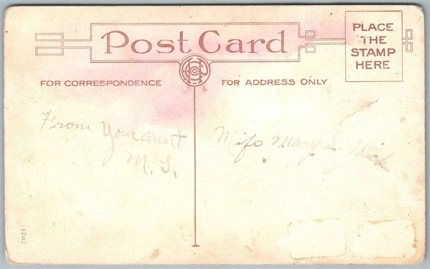 BAKERS SUMMT PA FARM SCENE ANTIQUE POSTCARD