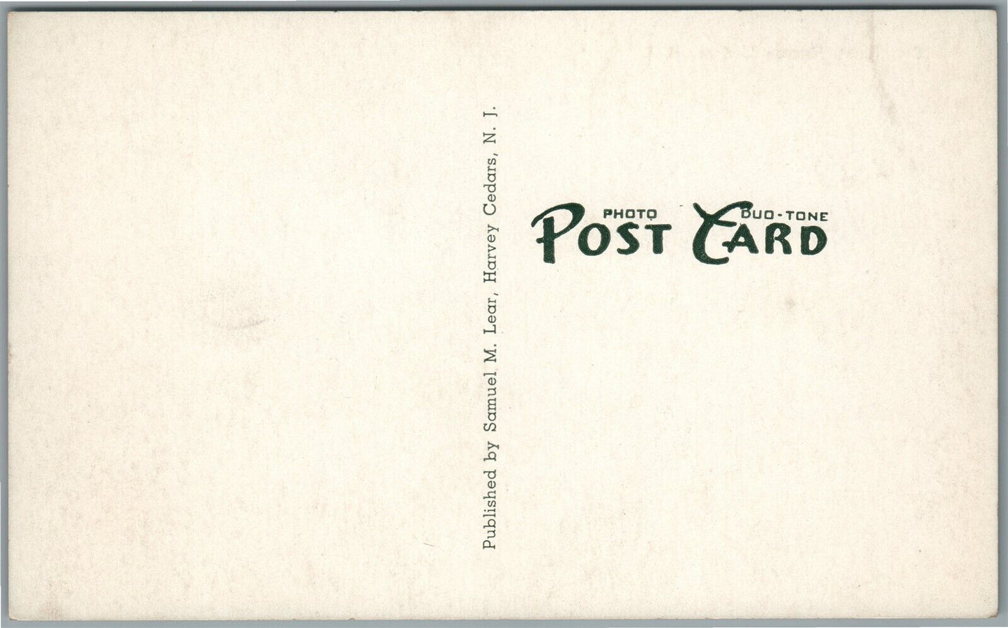 HARVEY CEDARS NJ BAY FRONT ANTIQUE POSTCARD