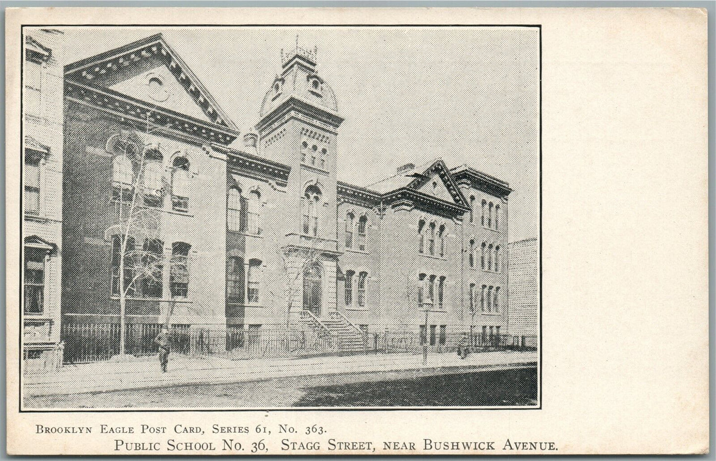 BROOKLYN NY PUBLIC SCHOOL No. 36 ANTIQUE POSTCARD