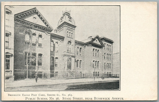 BROOKLYN NY PUBLIC SCHOOL No. 36 ANTIQUE POSTCARD