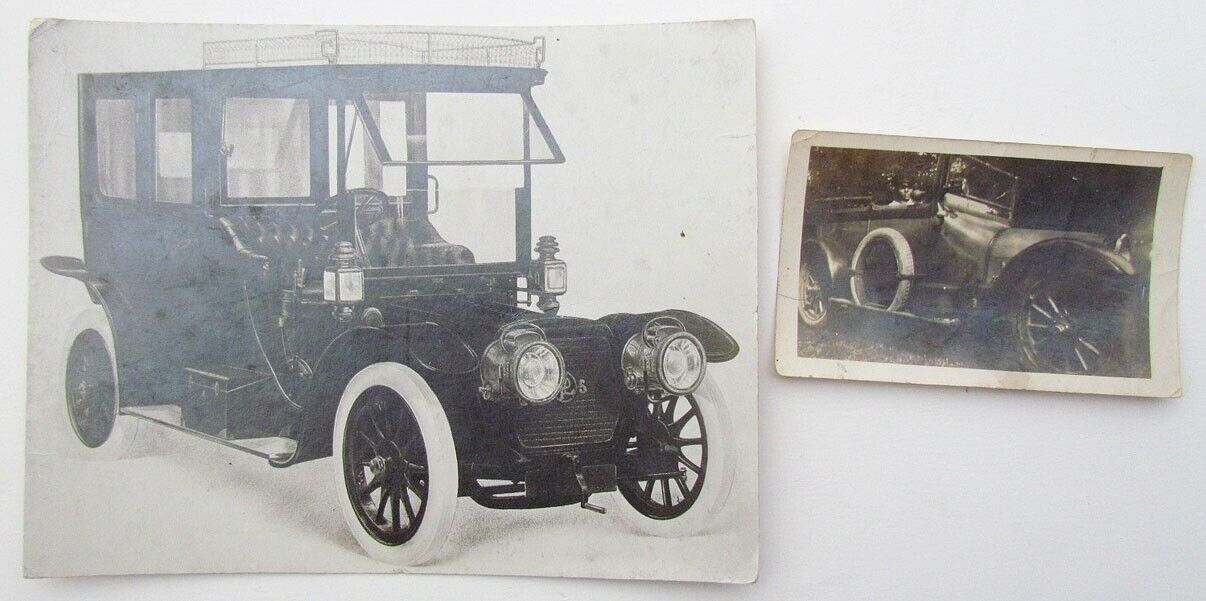 2 1910s & 1930s VINTAGE RUSSIAN CAR PHOTOS