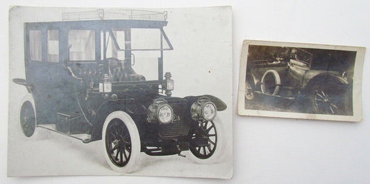 2 1910s & 1930s VINTAGE RUSSIAN CAR PHOTOS