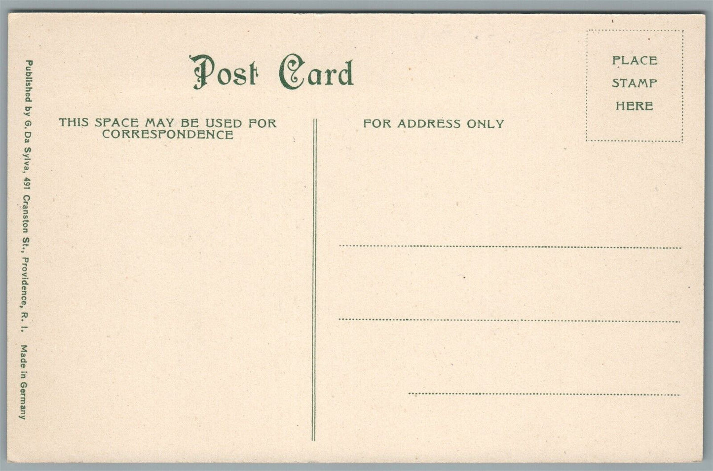 PROVIDENCE RI RAILROAD STATION RAILWAY TRAIN DEPOT ANTIQUE POSTCARD