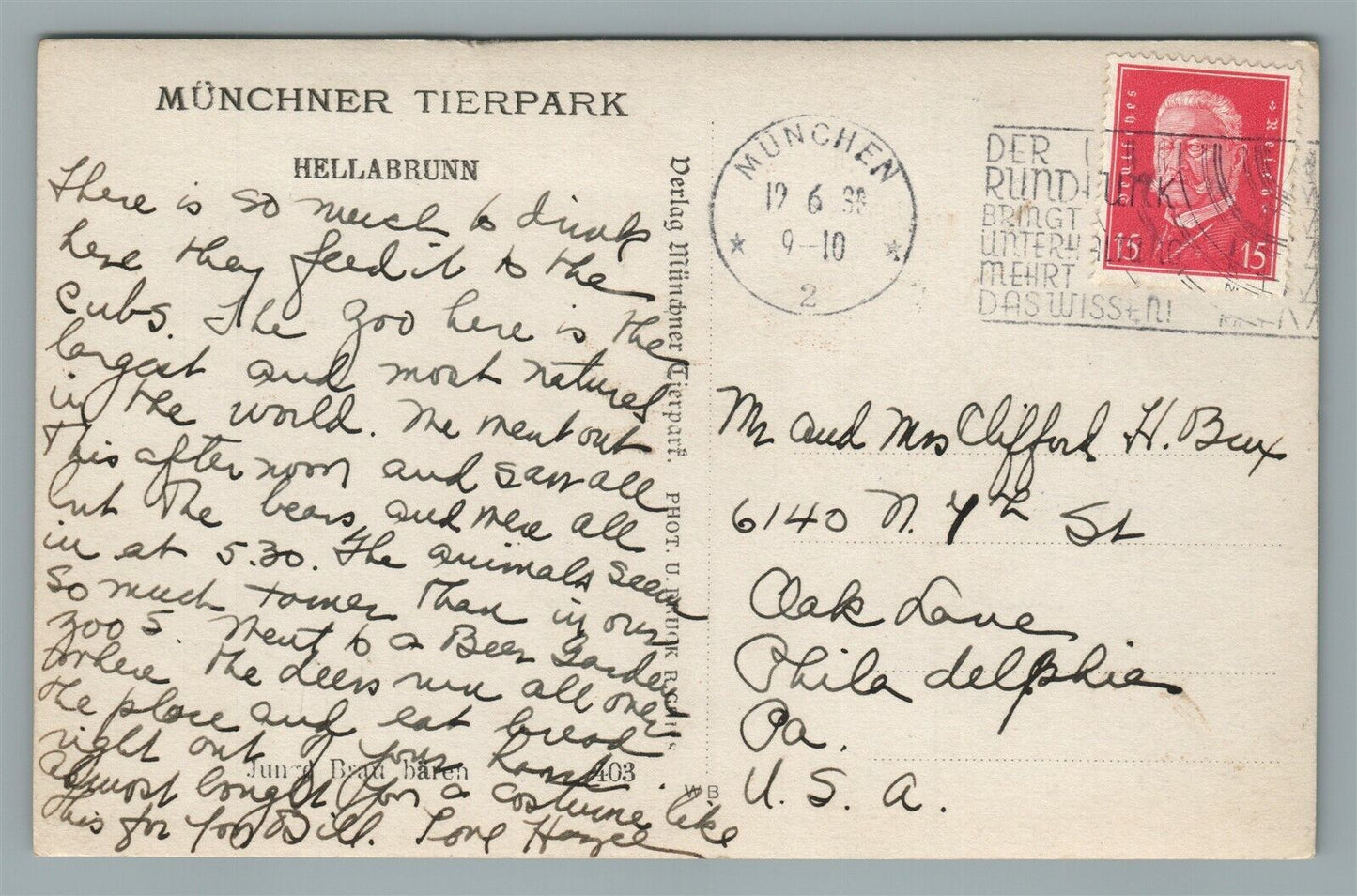 BABY BEARS VINTAGE REAL PHOTO RPPC POSTCARD MUNCHEN ZOO GERMANY