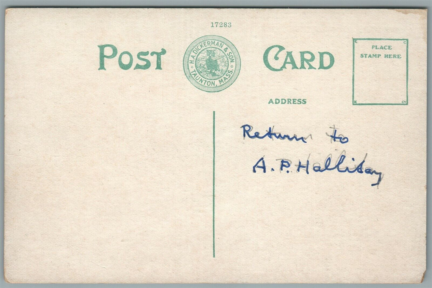 CRAIGVILLE MA THE BEACH ANTIQUE POSTCARD