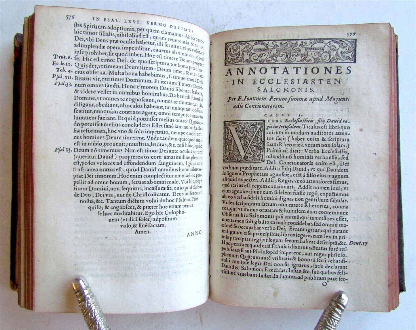 1567 Opuscula varia. by J. FERUS antique in LATIN 16th century
