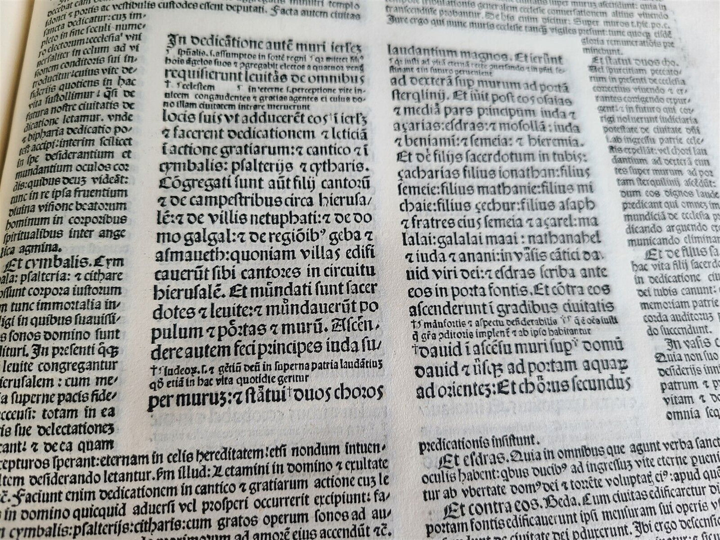 1495 INCUNABULA BIBLE 3 FOLIO VOLUMES COMPLETE antique ILLUSTRATED BIBLIA LATINA