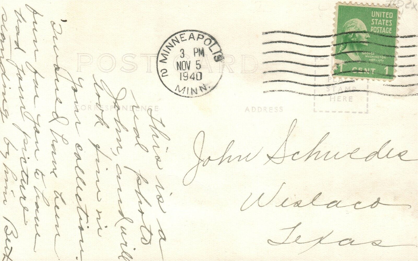 MILLE LACS LAKE MN SPIRIT BUFFALO TRADING POST VINTAGE REAL PHOTO POSTCARD RPPC