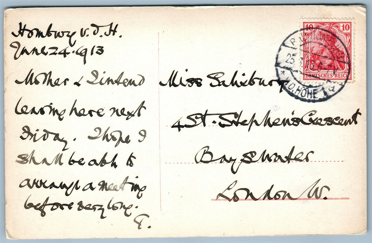 BAD HOMBURG GERMANY ANTIQUE REAL PHOTO POSTCARD RPPC