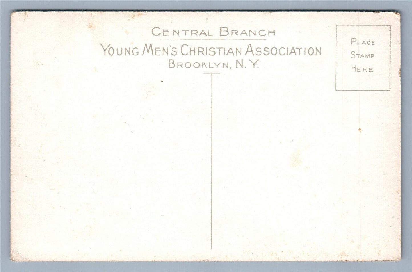BROOKLYN NY YOUNG MEN'S CHRISTIAN ASSOCIATION DINING ROOM ANTIQUE POSTCARD