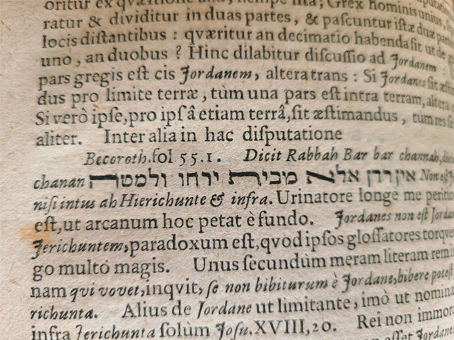 1675 Horae Hebraicae et Talmudicae by John Lightfoot antique JUDAICA