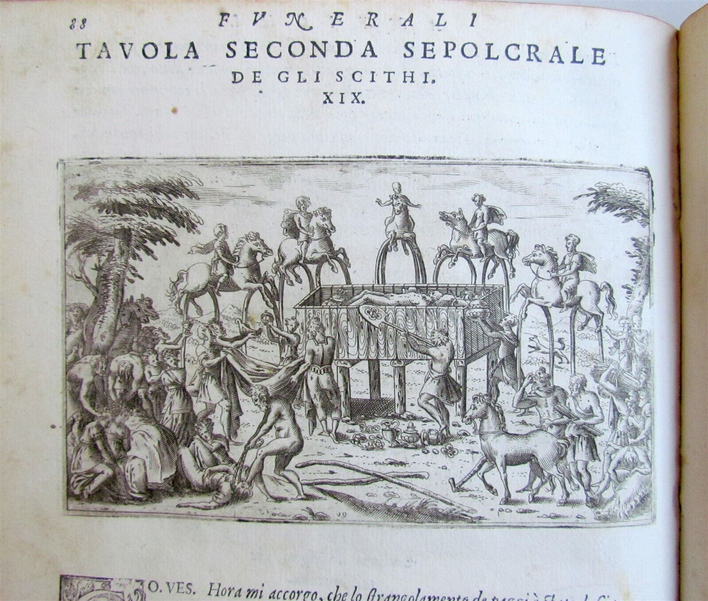 1574 ILLUSTRATED ANCIENT BURIAL RITES antique Funerali antichi VELLUM BINDING