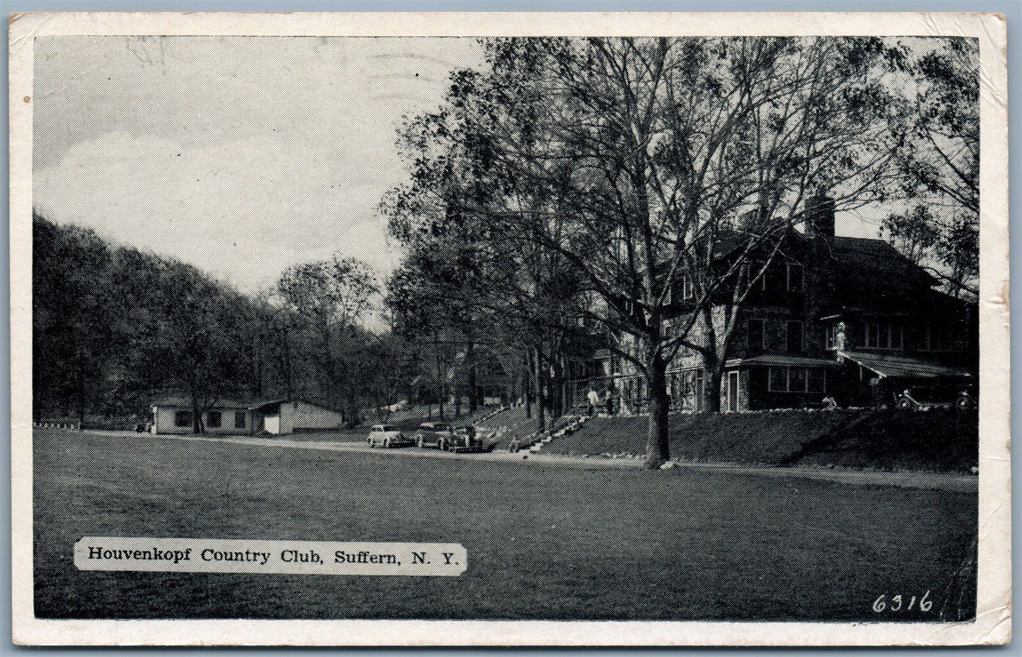 SUFFERN NY HOUVERKOPF COUNTRY CLUB 1944 VINTAGE POSTCARD