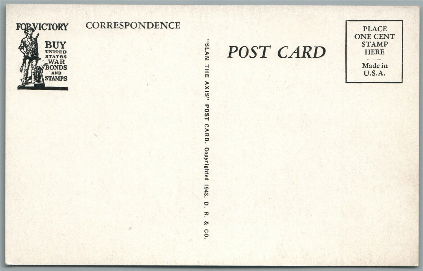 AMERICAN ANTI-GERMAN P VINTAGE POSTCARD UNCLE SAM MADE MONKEY'S OF 'EM