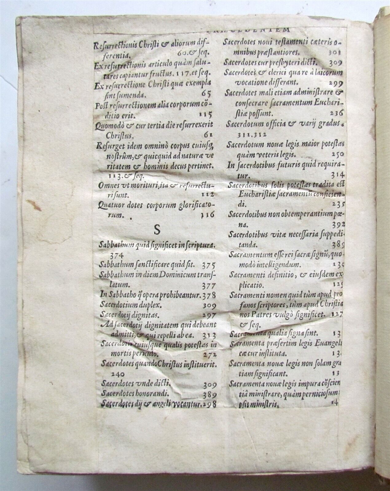 1577 Catechismus ex decreto concilii Tridentini ANTIQUE 16th CENTURY vellum
