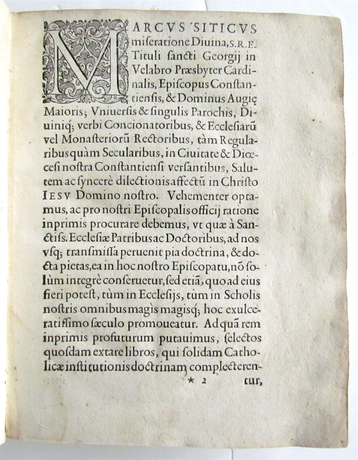 1577 Catechismus ex decreto concilii Tridentini ANTIQUE 16th CENTURY vellum