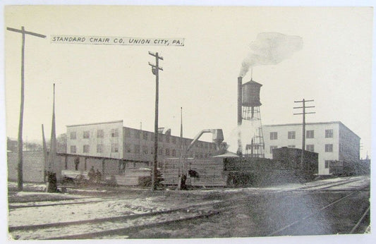 1913 ANTIQUE POSTCARD STANDARD CHAIR CO. UNION CITY PA