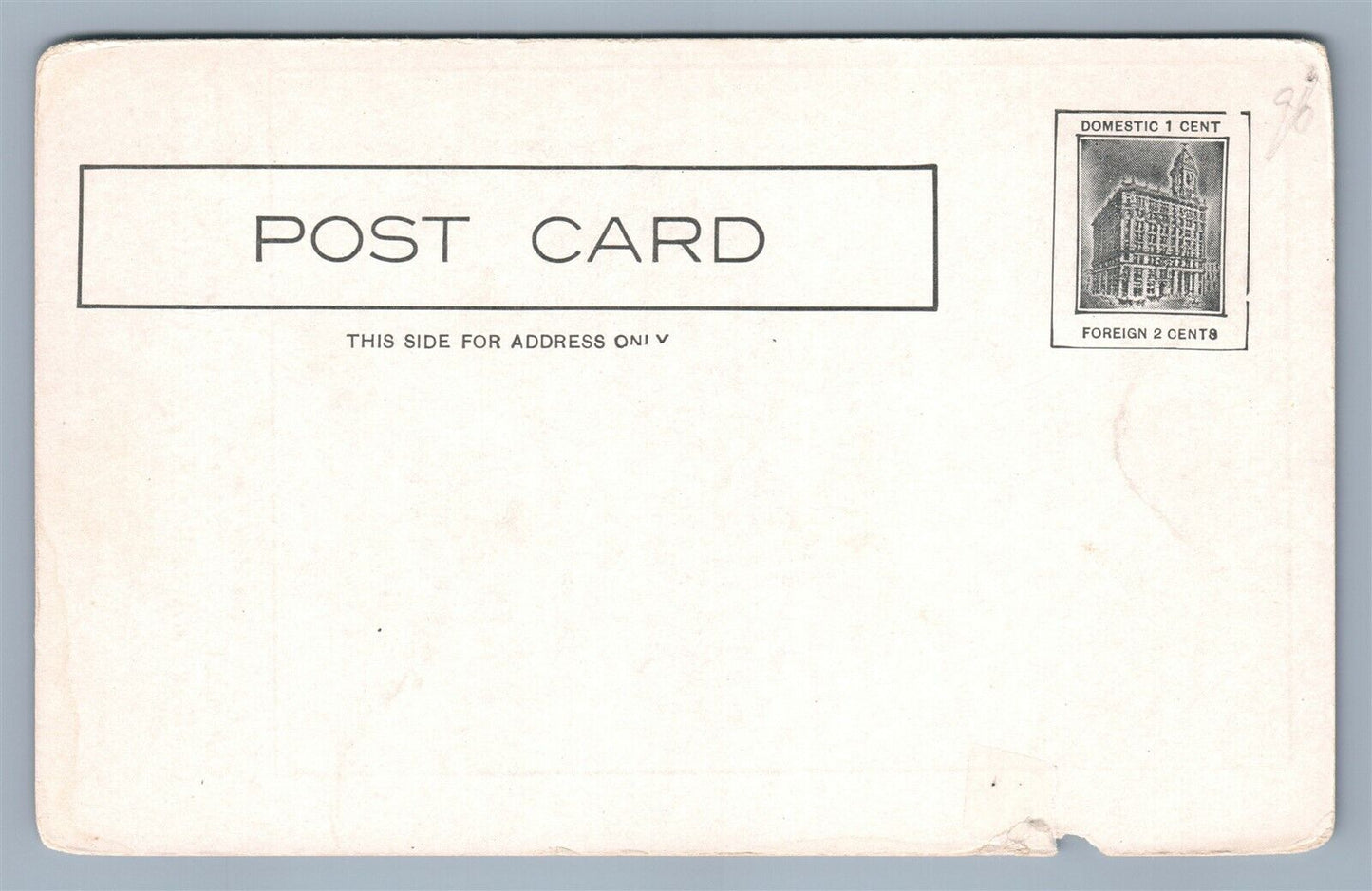 BROOKLYN NY BEDFORD AVENUE CENTRAL CONGREGATIONAL CHURCH ANTIQUE POSTCARD