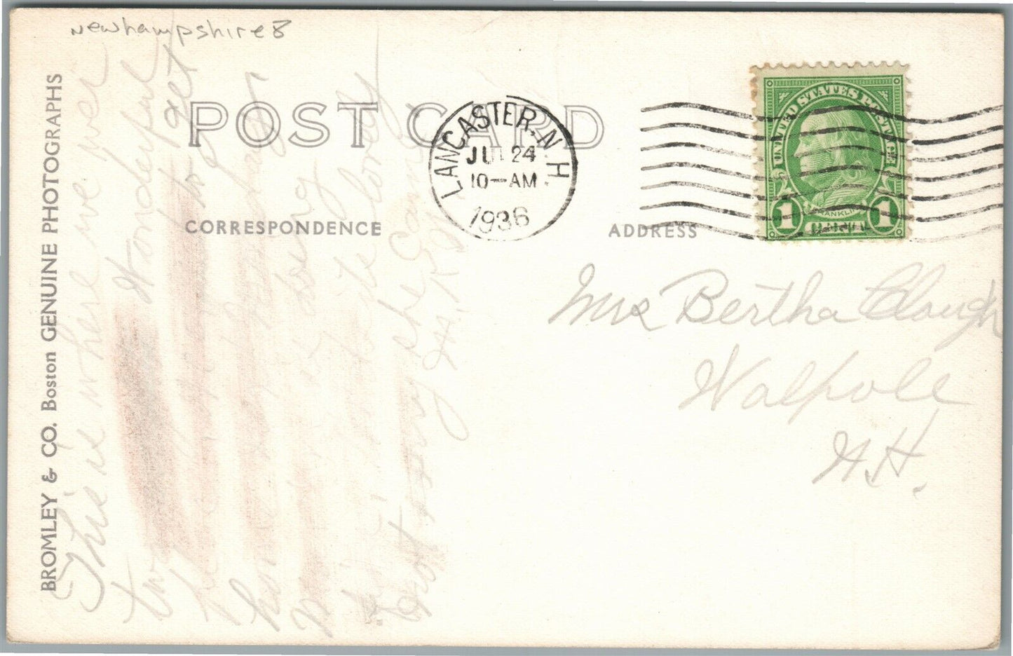 WHITE MTS NH INDIAN HEAD CABINS AND COTTAGES VINTAGE REAL PHOTO POSTCARD RPPC