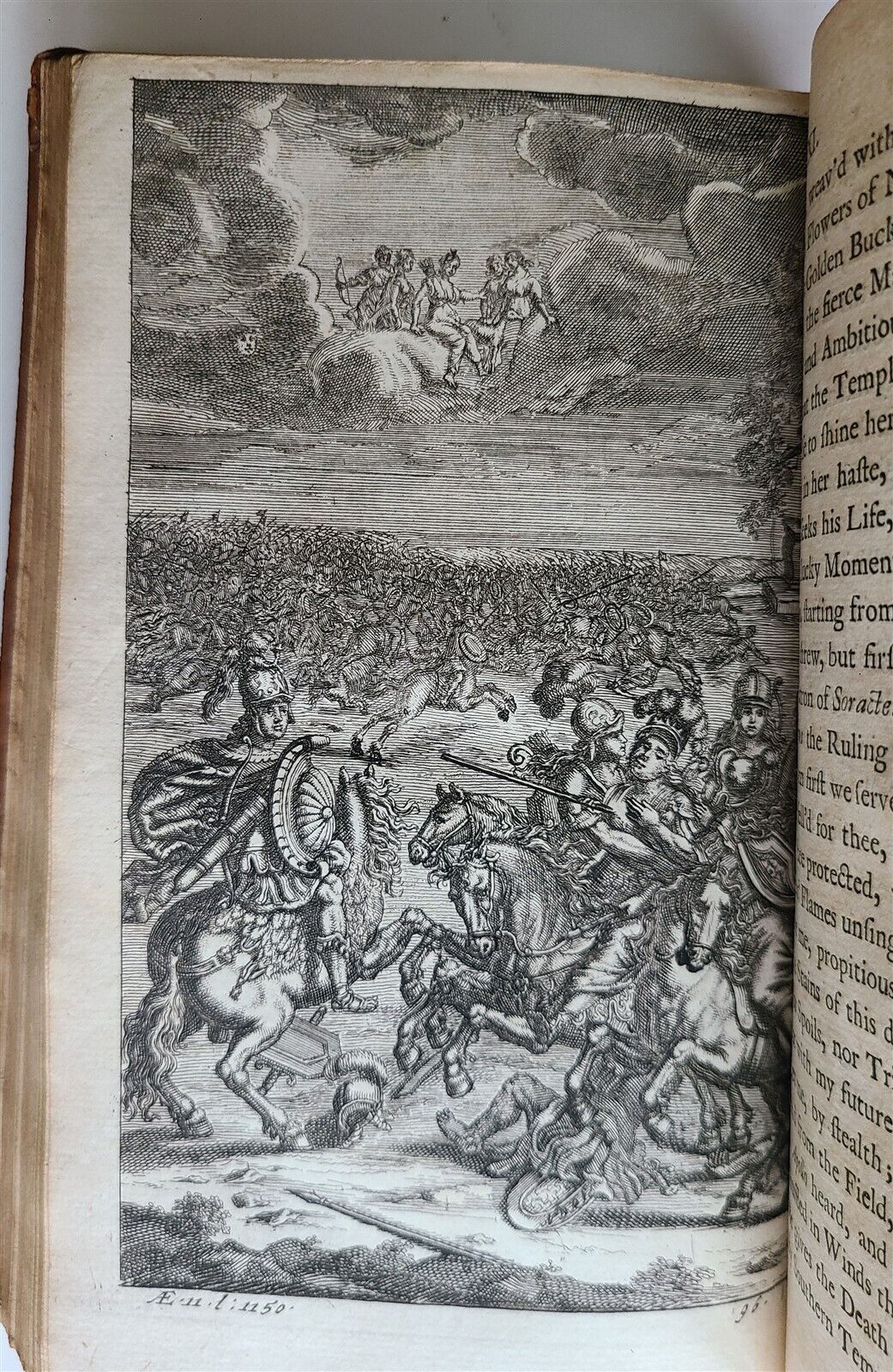 1719 WORKS of VIRGIL in ENGLISH by DRYDEN 3 VOLUMES antique ILLUSTRATED