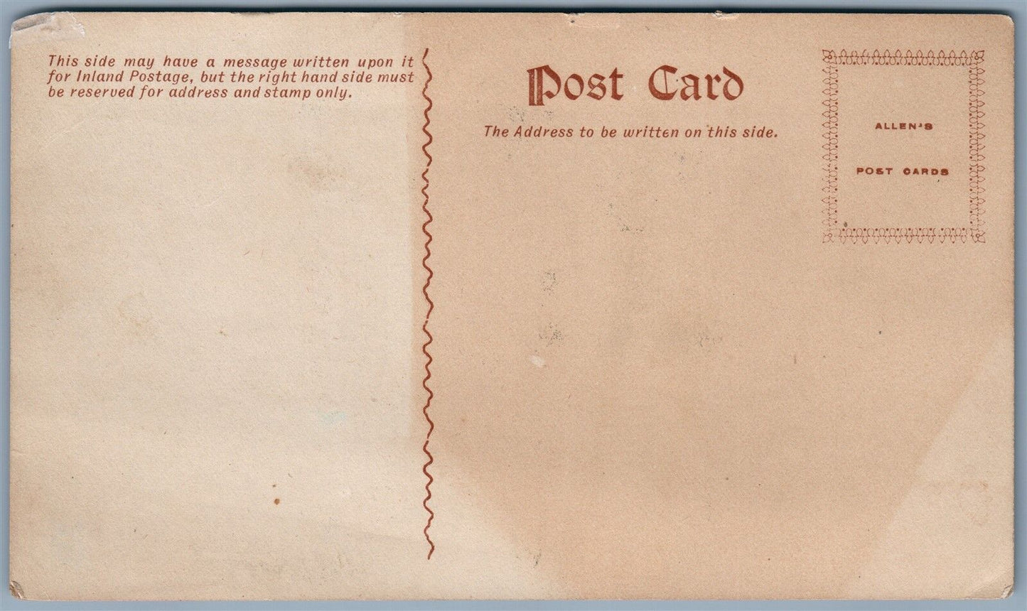 TRUMANSBURG NY HIGH SCHOOL BUILDING ANTIQUE POSTCARD