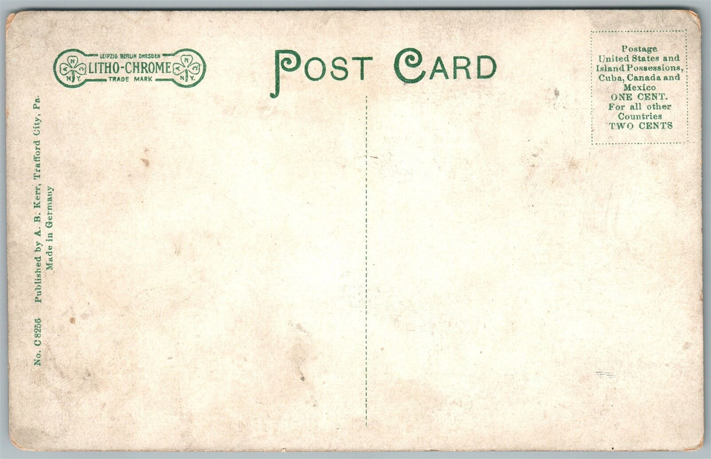 TRAFFORD CITY PA THE FLATS ANTIQUE POSTCARD