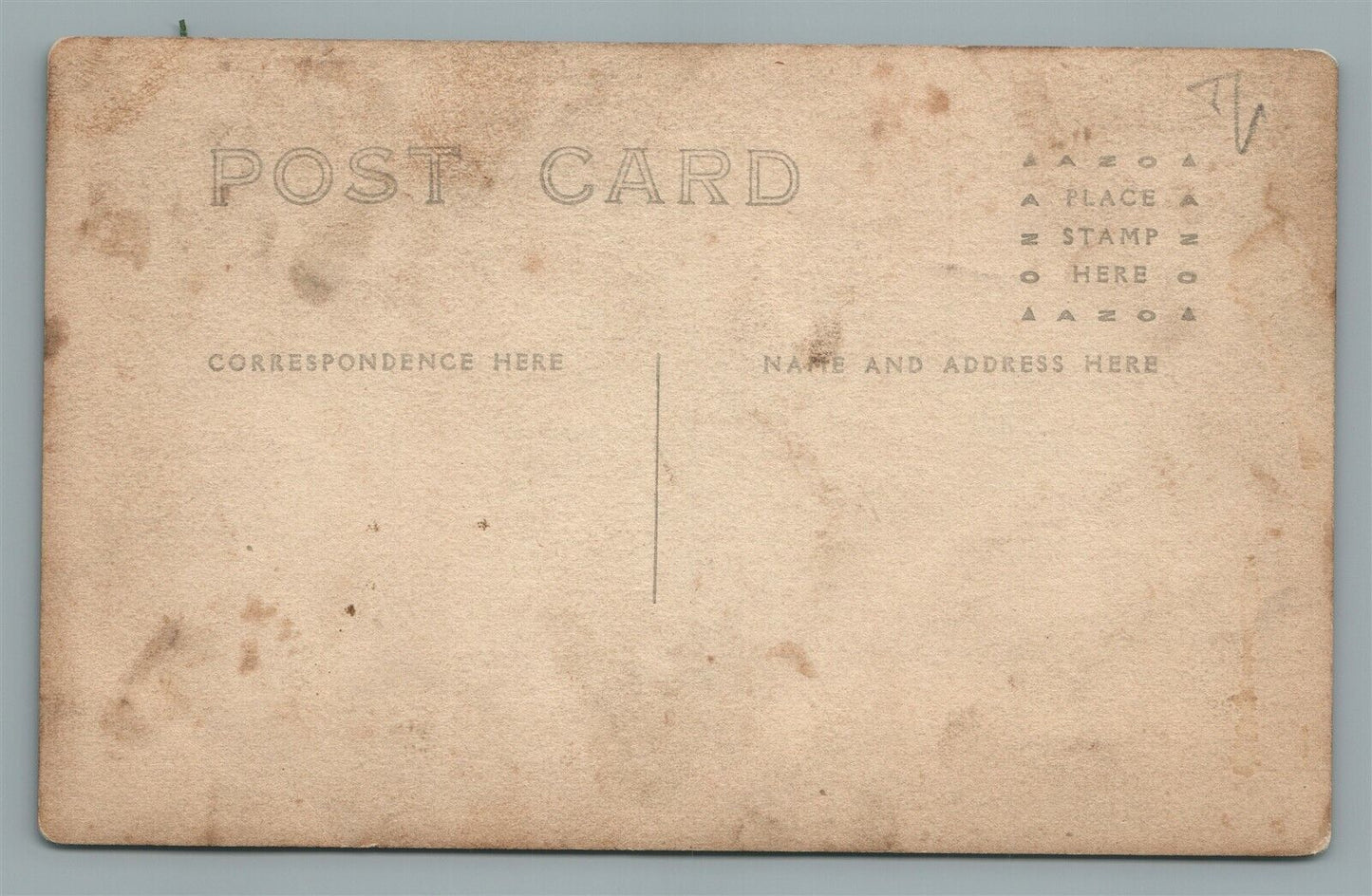 BABY GIRL w/ WOODEN CART ANTIQUE REAL PHOTO POSTCARD RPPC