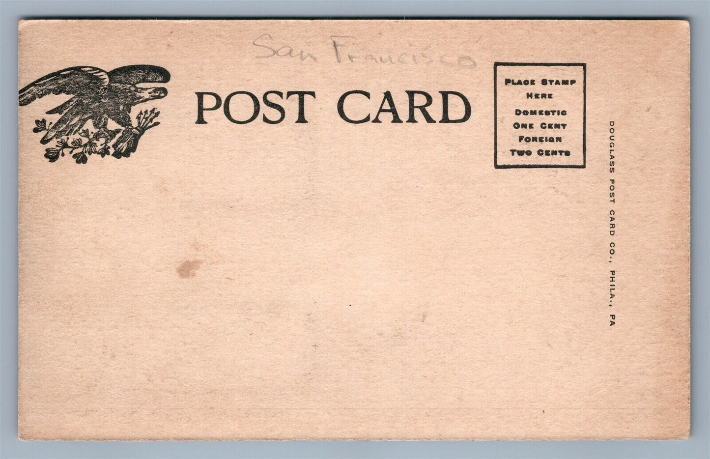 ST.FRANCISCO CA CALIFORNIA STREET AFTER FIRE ANTIQUE POSTCARD
