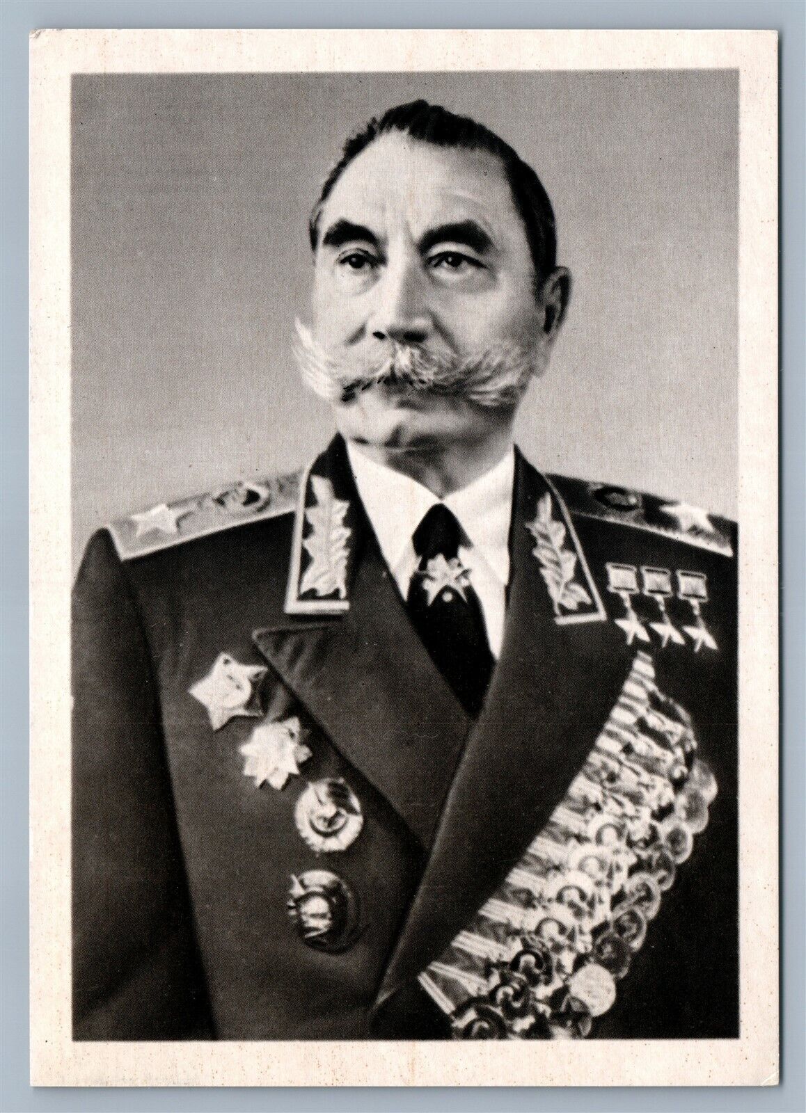 RUSSIAN MILITARY LEADER MARSHAL BUDENNII VINTAGE POSTCARD