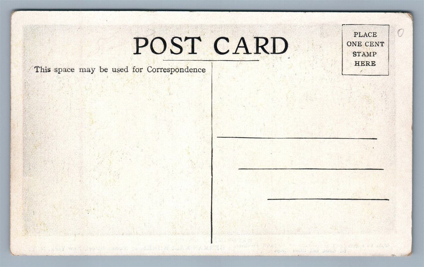 NEW YORK NY GERMAN KALI WORKS ANTIQUE POSTCARD