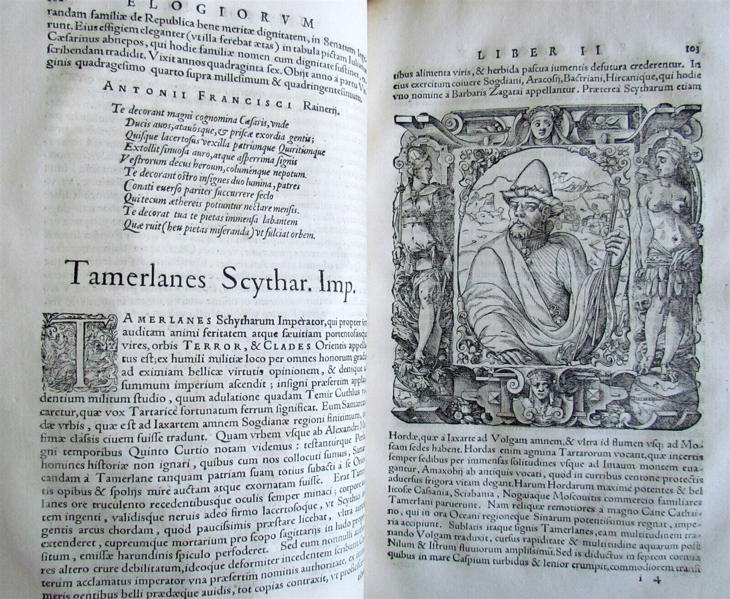 1575-1577 ELOGIA VIRORUM BELLICA VIRTUTE by Paolo Giovio ILLUSTRATED antique