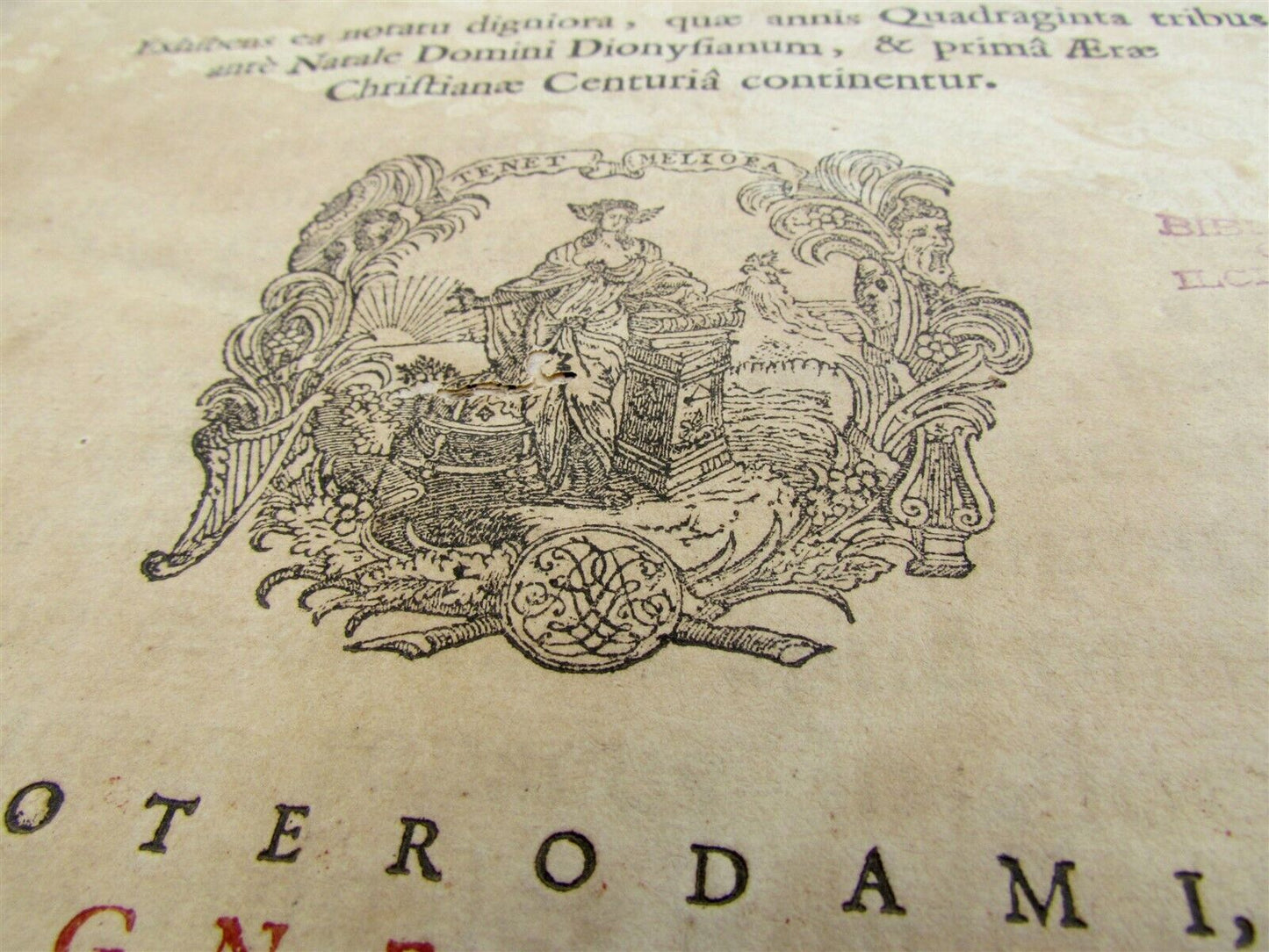 1706 VELLUM BOUND ANTIQUE FOLIO ANNALES POLITICO-ECCLESIASTICI by S. BASNAGII