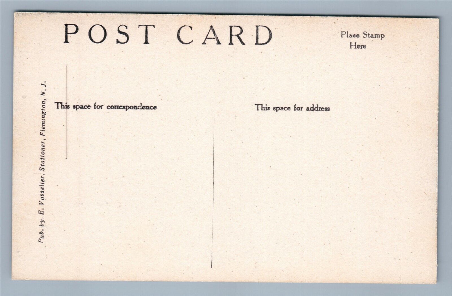 FLEMINGTON JUNCTION NJ LEHIGH COTTAGE ANTIQUE POSTCARD