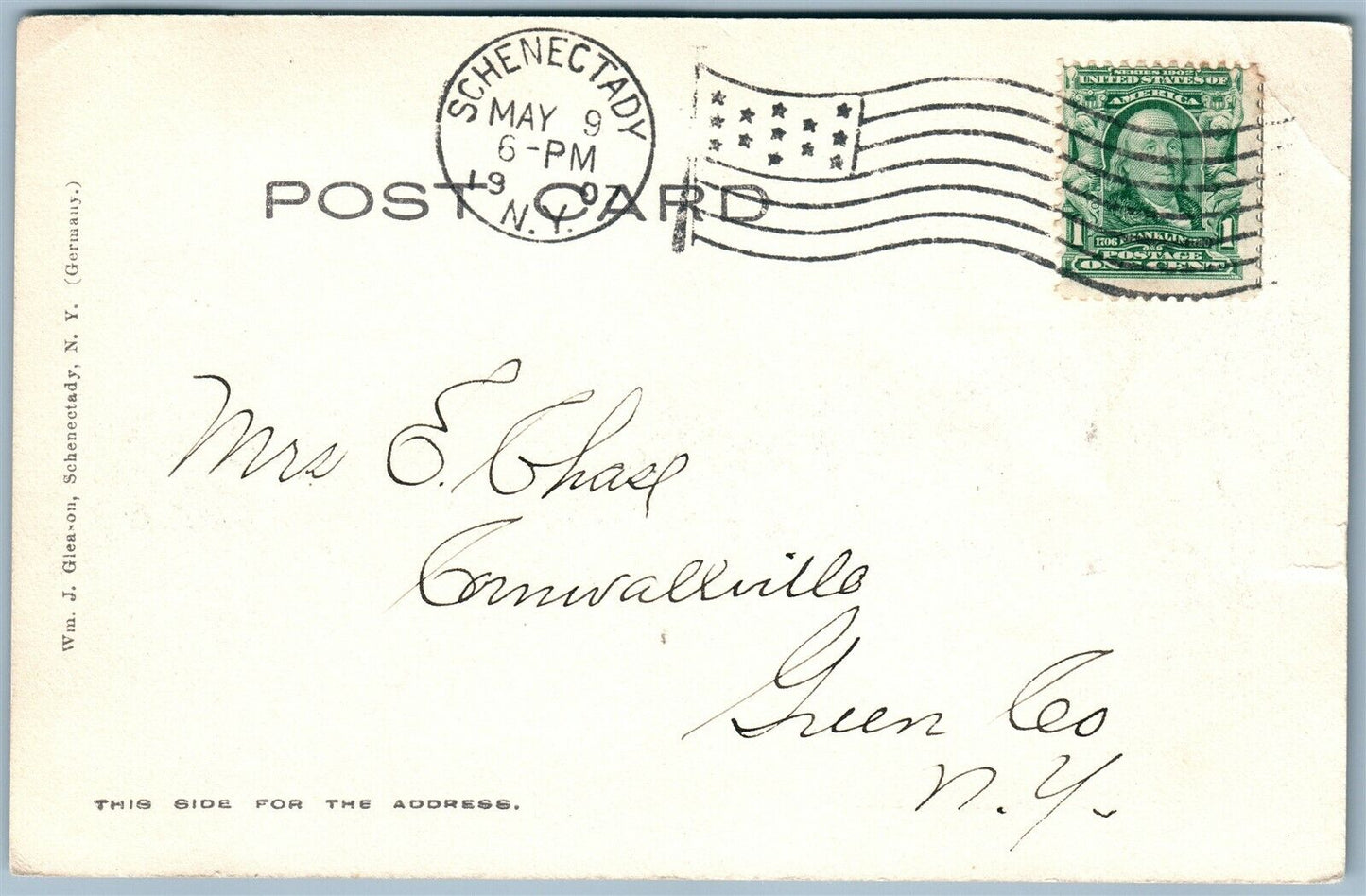 SCHENECTADY NY RAILROAD STATION RAILWAY TRAIN DEPOT ANTIQUE POSTCARD