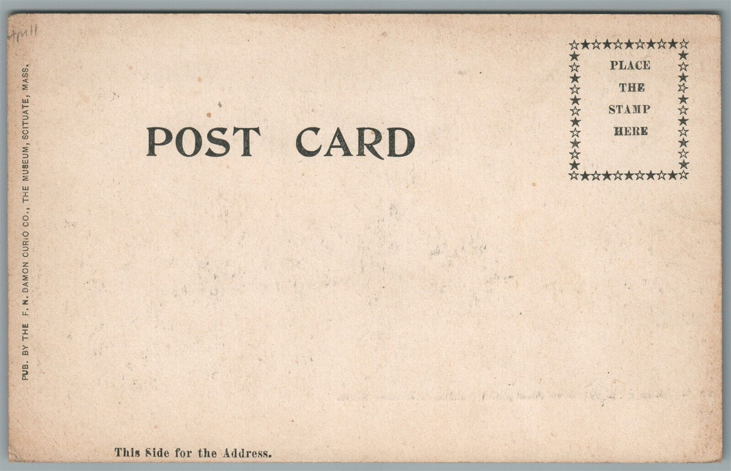 SCITUATE MA SAND HILLS LIGHTHOUSE POINT ANTIQUE POSTCARD