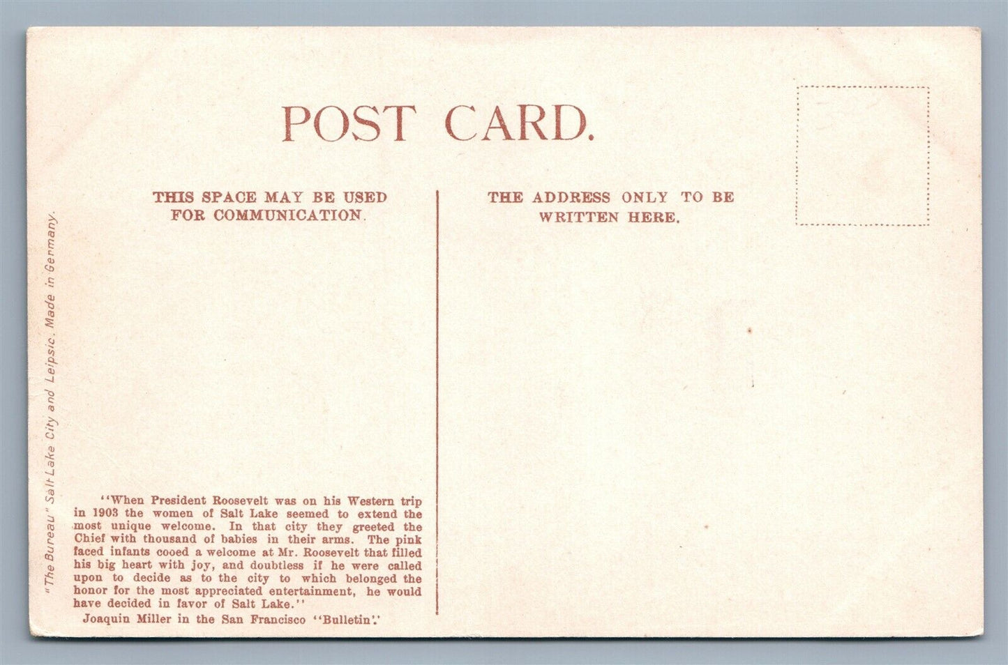 UTAH'S BEST CROP MULTI BABIES ANTIQUE POSTCARD