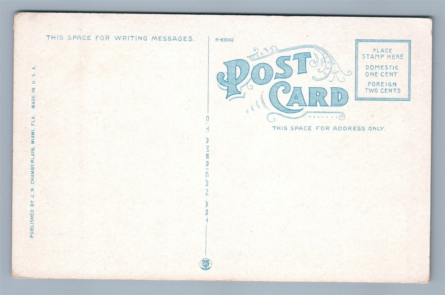 MIAMI BEACH FL MID-WINTER ANTIQUE POSTCARD