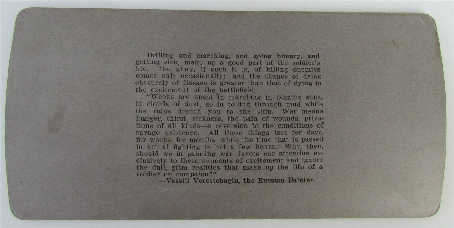 INSPECTION OF APANESE INFANTRY STEREOVIEW PHOTO RUSSIA JAPAN WAR